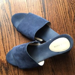 Cole Haan suede slides